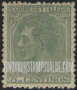 FindYourStampsValue: Kingdom: King Alfonso XII