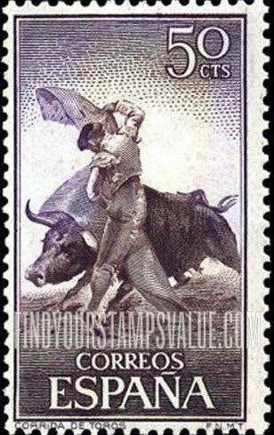 FindYourStampsValue: Bullfighting with cape