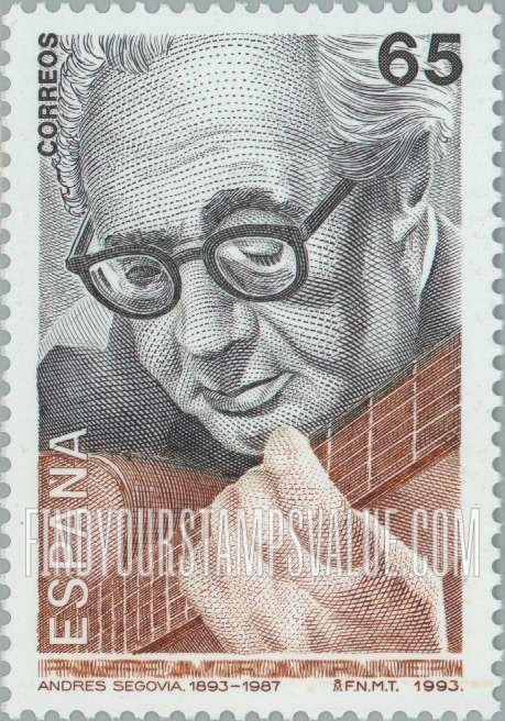 FindYourStampsValue: Andres Segovia (1893-1987), Guitarist