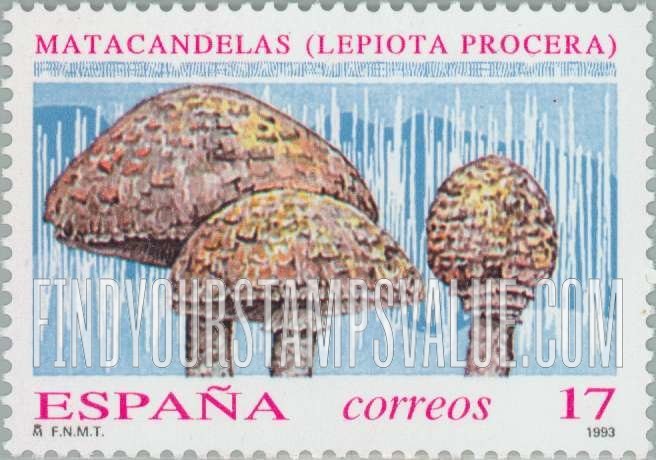 FindYourStampsValue: Mushrooms: Lepiota procera