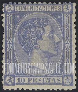 FindYourStampsValue: Kingdom: King Alfonso XII