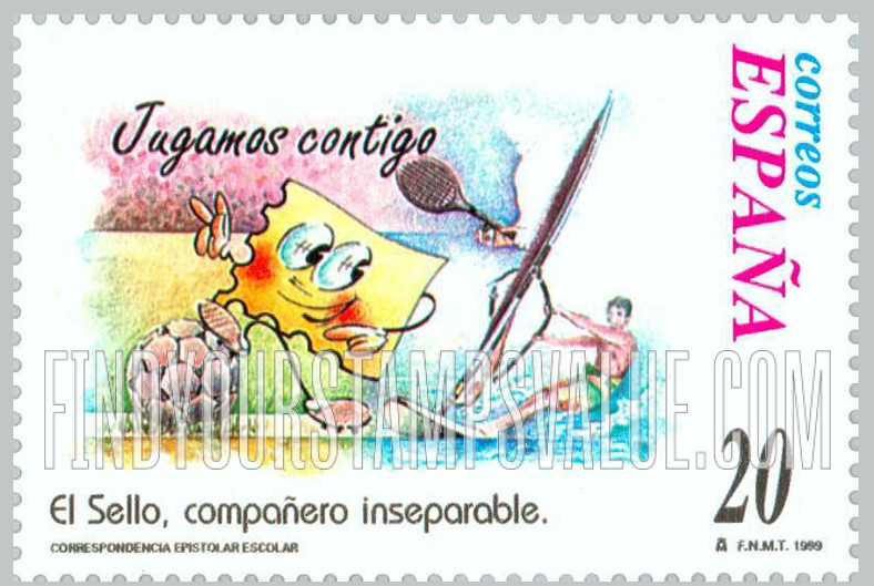 FindYourStampsValue: Letter Writing Type of 1998: “Jugamos contigo”
