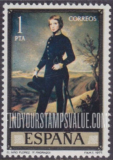 FindYourStampsValue: Federico Madrazo (1815-94) Portraits: The Boy Florez