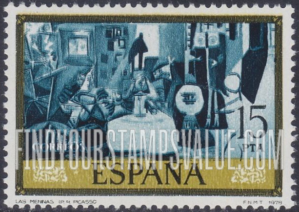 FindYourStampsValue: Picasso Paintings: “Las Mennas” (blue period)