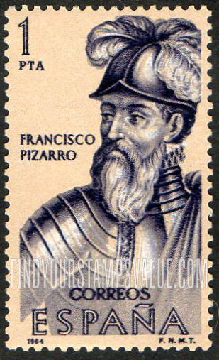 FindYourStampsValue: Builders of the New World: Francisco Pizarro
