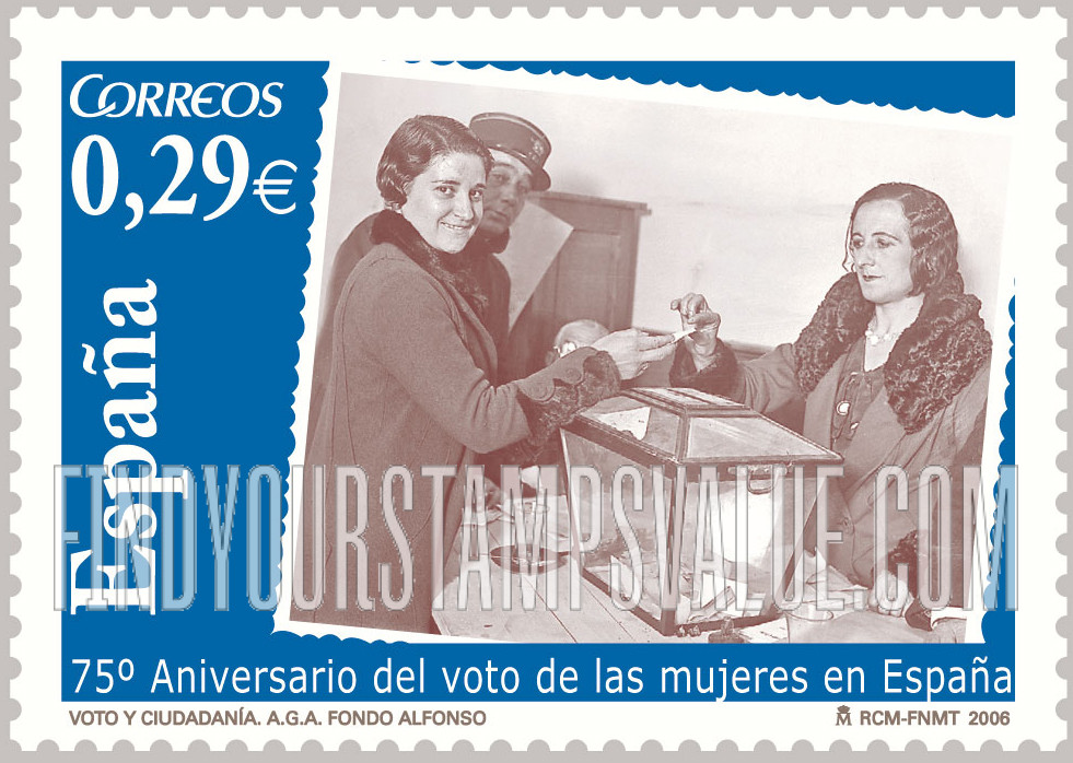 FindYourStampsValue: Woman Suffrage, 75th Anniversary