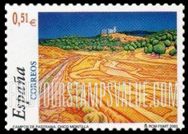 FindYourStampsValue: Paintings by Chico Montilla: Campos de Pastrana
