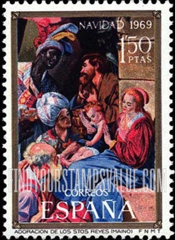 FindYourStampsValue: Adoration of the Magi, by Juan Bautista Mayno