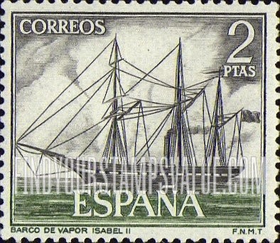 FindYourStampsValue: Steamer, Isabel II