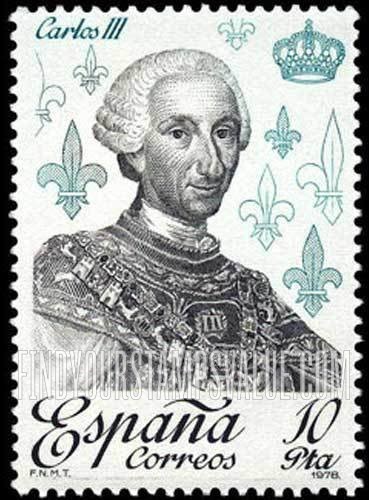 FindYourStampsValue: Rulers of Spain: Carlos III