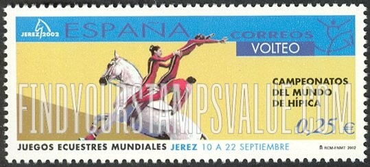 FindYourStampsValue: World Equestrian Games: Vaulting (Volteo)