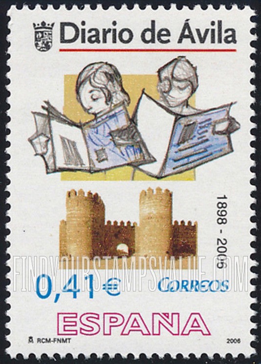 FindYourStampsValue: Diario de Avila Newspaper, 108th Anniversary