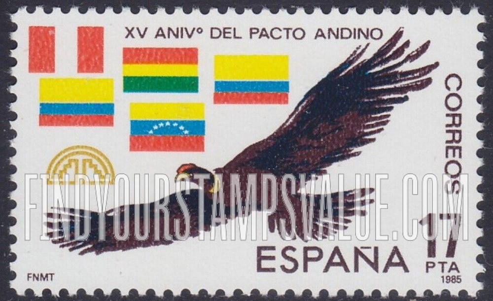 FindYourStampsValue: Andean Pact, 15th Anniversary