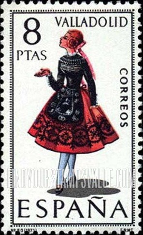 FindYourStampsValue: Regional Costumes Issue: Woman from Valladolid