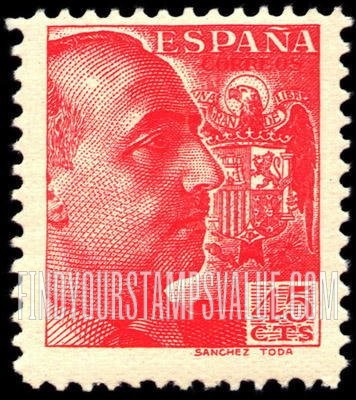 FindYourStampsValue: Gen. Francisco Franco