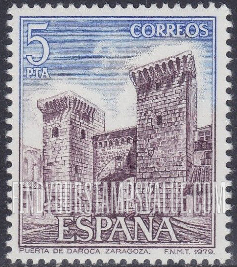FindYourStampsValue: Daroca Gate, Zaragoza