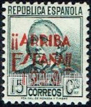 FindYourStampsValue: Revolutionary Overprints, Nationalist (Revolutionary) Forces, San Sebastian, Use in Province of Guipuzcoa: Concepción Arenal