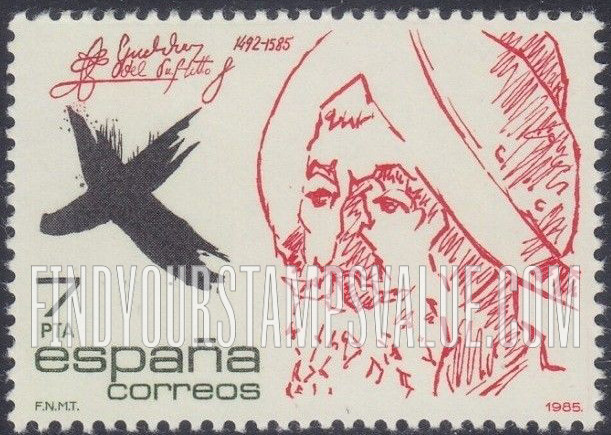 FindYourStampsValue: Bernal Diaz del Castillo (1492-1585), Historian