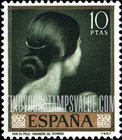 FindYourStampsValue: De Torres Paintings: Back of woman’s head
