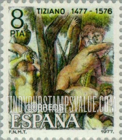 FindYourStampsValue: Judgment of Paris, by Titian