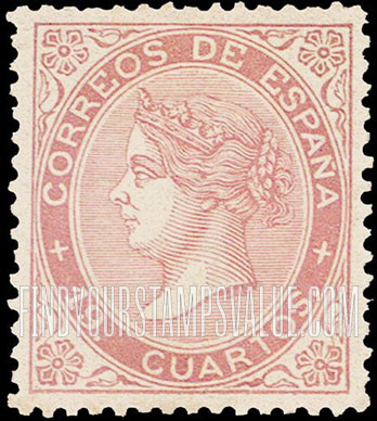 FindYourStampsValue: Kingdom: Isabella II
