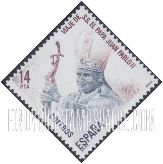 FindYourStampsValue: Visit of Pope John Paul II, Oct. 31-Nov. 9