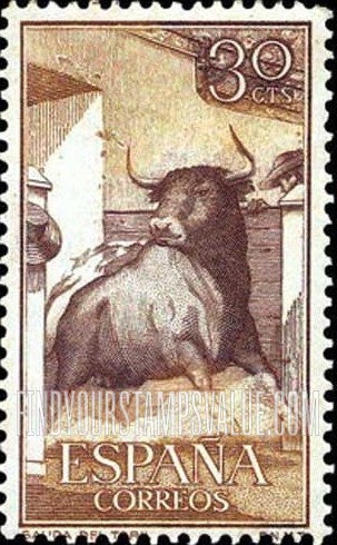 FindYourStampsValue: Bull entering arena
