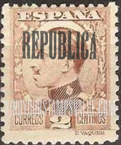 FindYourStampsValue: First Barcelona Issue: King Alfonso XIII