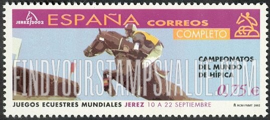 FindYourStampsValue: World Equestrian Games: Three-day event (Completo)