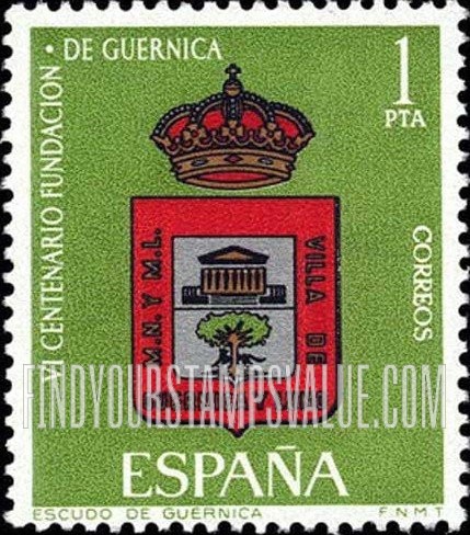 FindYourStampsValue: Arms of Guernica and Luno