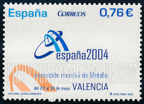 FindYourStampsValue: España 2004 International Philatelic Exhibition: Exhibition emblem