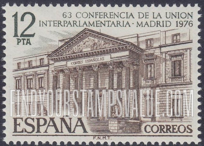 FindYourStampsValue: Parliament, Madrid