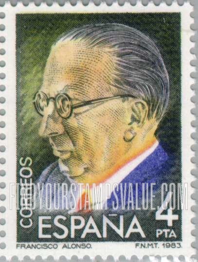 FindYourStampsValue: Francisco Alonso Lopez (1887-1948)
