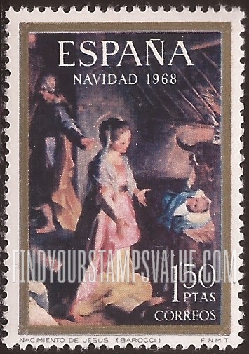 FindYourStampsValue: Nativity, by Federico Fiori da Urbino