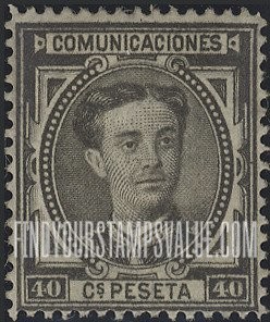 FindYourStampsValue: Kingdom: King Alfonso XII