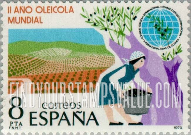 FindYourStampsValue: 2nd International Olive Oil Year