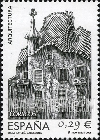 FindYourStampsValue: Architecture: Casa Battló, Barcelona