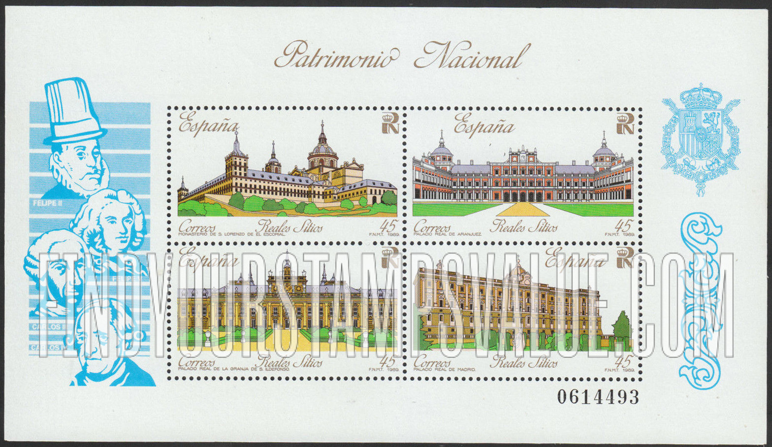 FindYourStampsValue: Sites on the World Heritage List: Royal palaces