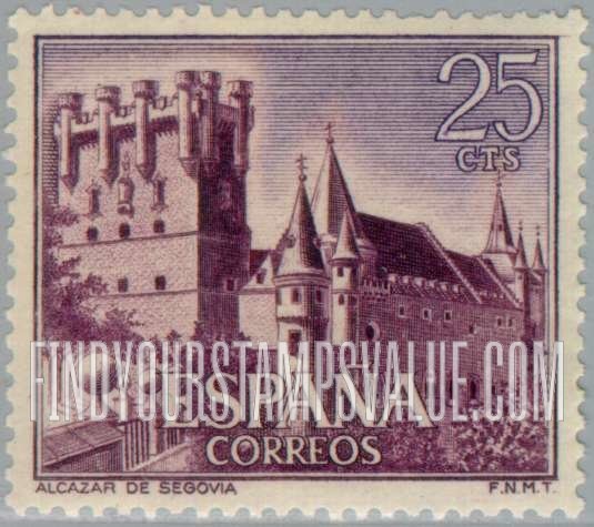 FindYourStampsValue: Castles: Alcazar, Segovia