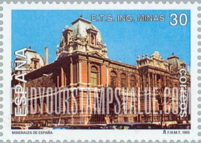 FindYourStampsValue: Minerals: Technical School for Mining Engineers, Madrid