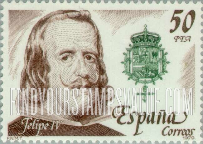 FindYourStampsValue: Kings of the House of Austria (Hapsburg Dynasty): Philip IV