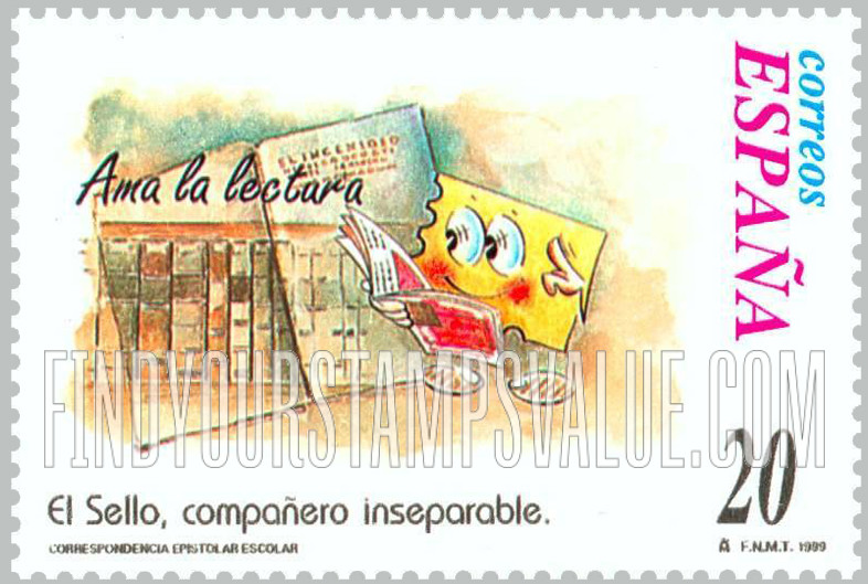 FindYourStampsValue: Letter Writing Type of 1998: “Ama la lectura”