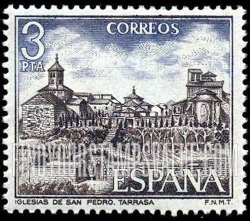 FindYourStampsValue: Tourism: Church of St. Peter, Tarrasa
