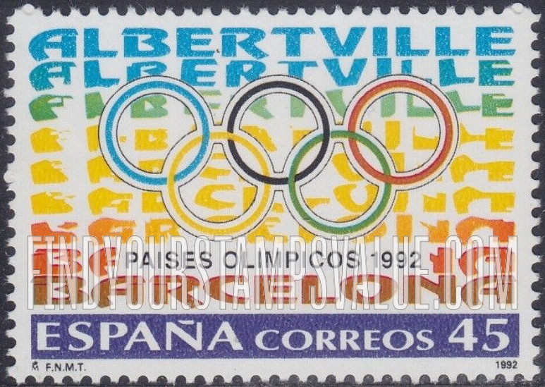 FindYourStampsValue: 1992 Winter & Summer Olympics, Albertville & Barcelona