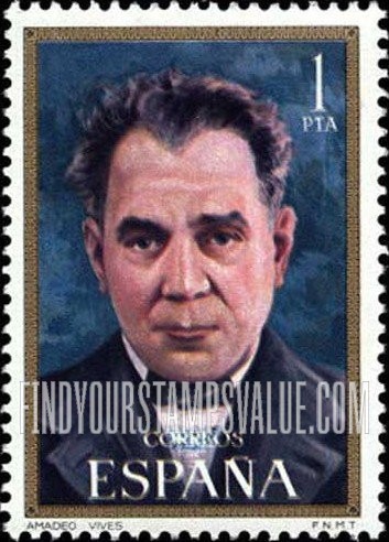 FindYourStampsValue: Amadeo Vives, Composer