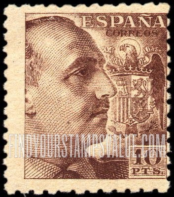 FindYourStampsValue: Gen. Francisco Franco