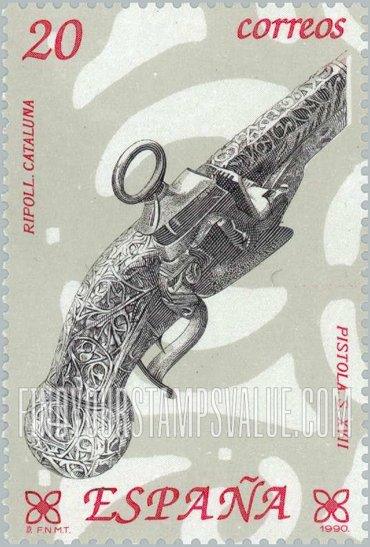 FindYourStampsValue: Wrought Iron: 17th Century pistol
