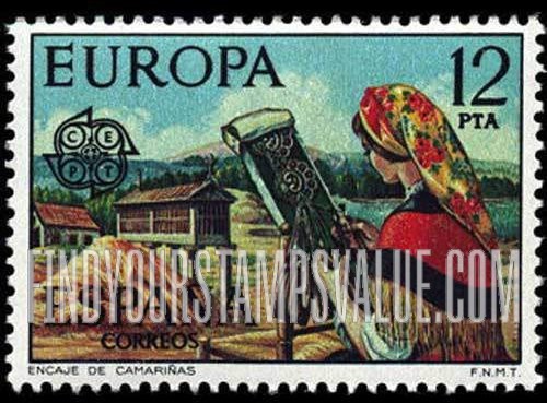 FindYourStampsValue: Europa: Lace making