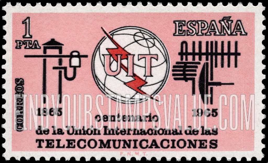 FindYourStampsValue: ITU Emblem, Old and New Communication Equipment