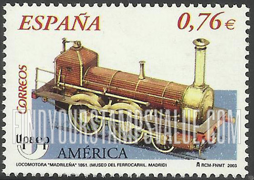 FindYourStampsValue: America Issue - Rail Transport